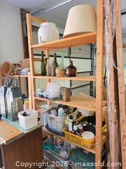 MaxSold Auction: Solid Pine Shelving Boards & Upright Rails, Natural Finish - North Saanich (British Columbia, Canada) PARTNER MANAGED Estate Sale Online Auction - Woodcreek Drive