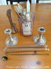 MaxSold Auction: Vintage Hallmarked Silver Flatware & Candlestick Lot - North Saanich (British Columbia, Canada) PARTNER MANAGED Estate Sale Online Auction - Woodcreek Drive