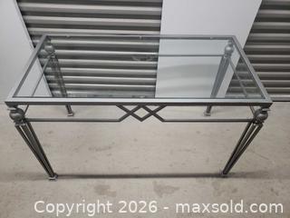 MaxSold Auction: Glass top metal table - Mississauga (Ontario, Canada) SELLER MANAGED Estate Sale Online Auction - Matheson Boulevard East (STORAGE)