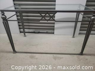 MaxSold Auction: Glass top metal table - Mississauga (Ontario, Canada) SELLER MANAGED Estate Sale Online Auction - Matheson Boulevard East (STORAGE)