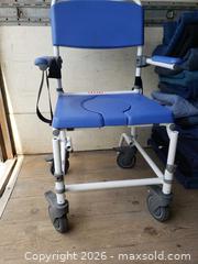 MaxSold Auction: Portable toilet chair on wheels - Mississauga (Ontario, Canada) SELLER MANAGED Estate Sale Online Auction - Matheson Boulevard East (STORAGE)