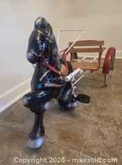 MaxSold Auction: Extraordinary -1940s/50s  Mobo Toys Vintage Pull Toy Horse with Two-Wheel Cart. - Kingston (Ontario, Canada) SELLER MANAGED Downsizing Online Auction - Abdo Road