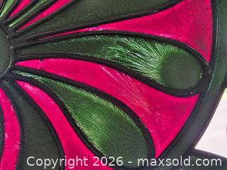 MaxSold Auction: Vintage Art Nouveau Crystalline Glass Window Panel, 25 5/8" x 13 5/8" - Kingston (Ontario, Canada) SELLER MANAGED Downsizing Online Auction - Abdo Road