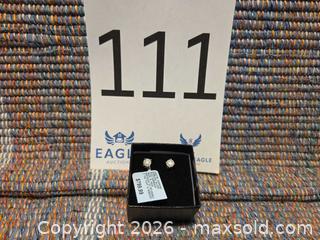 MaxSold Auction: Sterling Silver Diamond Stud Earrings 0.50 CTW - Vernon (California, USA) SELLER MANAGED Estate Sale Online Auction - E. 43rd Street