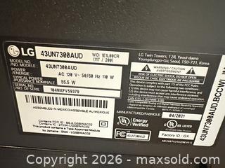 MaxSold Auction: LG 44-inch LED/LCD Flat-Screen TV - Gananoque (Ontario, Canada) SELLER MANAGED Downsizing Online Auction - West King Street