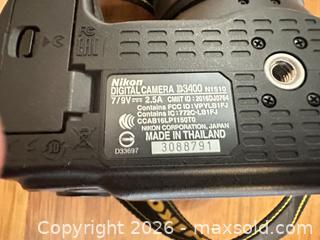 MaxSold Auction: Nikon D3400 DSLR with 18-55mm VR Kit Lens (DX) - Gananoque (Ontario, Canada) SELLER MANAGED Downsizing Online Auction - West King Street