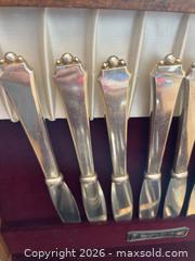 MaxSold Auction: Heritage Silverware 800 Silver Flatware Set in Wood Storage Box - Addington Highlands (Ontario, Canada) PARTNER MANAGED Downsizing Online Auction - Highway 41