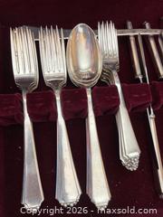 MaxSold Auction: Heritage Silverware 800 Silver Flatware Set in Wood Storage Box - Addington Highlands (Ontario, Canada) PARTNER MANAGED Downsizing Online Auction - Highway 41
