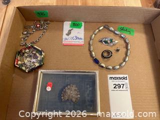 MaxSold Auction: Sterling Silver Jewelry and Charms with Brooches and Necklace - Addington Highlands (Ontario, Canada) PARTNER MANAGED Downsizing Online Auction - Highway 41