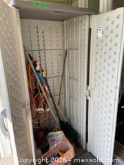 MaxSold Auction: Suncast Resin Vertical Storage Shed, 32" x 24" x 72" - Addington Highlands (Ontario, Canada) PARTNER MANAGED Downsizing Online Auction - Highway 41