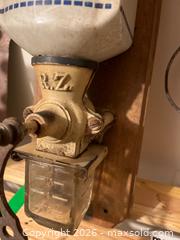MaxSold Auction: Vintage RZ Wall-Mounted Kaffee Grinder and Decorative Bell - Addington Highlands (Ontario, Canada) PARTNER MANAGED Downsizing Online Auction - Highway 41