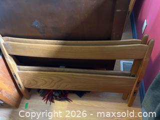 MaxSold Auction: Wooden Bed Frame with Metal Spring Support - Addington Highlands (Ontario, Canada) PARTNER MANAGED Downsizing Online Auction - Highway 41