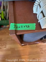 MaxSold Auction: Wooden Media Shelves - Addington Highlands (Ontario, Canada) PARTNER MANAGED Downsizing Online Auction - Highway 41