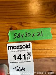 MaxSold Auction: Wooden Oval Drop-Leaf Table  - Addington Highlands (Ontario, Canada) PARTNER MANAGED Downsizing Online Auction - Highway 41