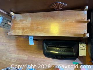 MaxSold Auction: Wooden Shelving Units with Mixed Woodgrain Finish, Contents Not Included - Addington Highlands (Ontario, Canada) PARTNER MANAGED Downsizing Online Auction - Highway 41
