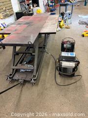 MaxSold Auction: Hydraulic Scissor Motorcycle/ATV Lift Table, Steel Diamond Plate - Woolwich (Ontario, Canada) PARTNER MANAGED Commercial Liquidation Online Auction - Sawmill Road