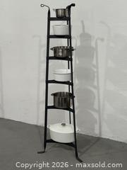 MaxSold Auction: Cookware stand with cookware - Parma (New York, USA) SELLER MANAGED Reseller Online Auction - Upton Street