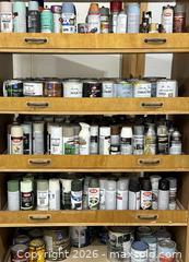 MaxSold Auction: Paint storage shelf with paints - Parma (New York, USA) SELLER MANAGED Reseller Online Auction - Upton Street