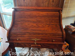 MaxSold Auction: Oak roll top desk  - Langley (British Columbia, Canada) SELLER MANAGED Estate Sale Online Auction -  244 Street