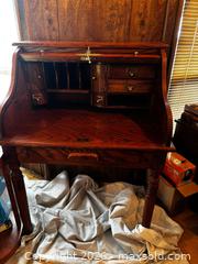 MaxSold Auction: Oak roll top desk  - Langley (British Columbia, Canada) SELLER MANAGED Estate Sale Online Auction -  244 Street