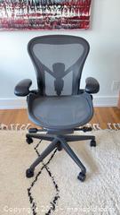 MaxSold Auction: Herman Miller Aeron Size A (Small) Office Chair, Black - Toronto (Ontario, Canada) SELLER MANAGED Moving Online Auction - Langford Avenue
