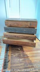 MaxSold Auction: One-of-a-Kind Rustic Industrial Reclaimed Barnboard Wood Dresser, 4 Drawers - Toronto (Ontario, Canada) SELLER MANAGED Moving Online Auction - Langford Avenue