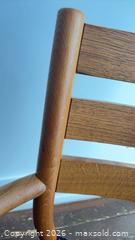 MaxSold Auction: Original, Jed Armchair by David Irwin (Peter Walker Design Award) — Oak Frame - Toronto (Ontario, Canada) SELLER MANAGED Moving Online Auction - Langford Avenue