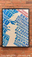 MaxSold Auction: Original USSR Soviet Propaganda Poster - 1985; 27.25in W x 38.5in, Framed with glass - Toronto (Ontario, Canada) SELLER MANAGED Moving Online Auction - Langford Avenue