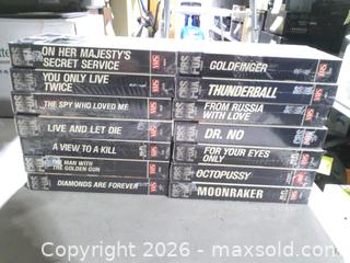 MaxSold Auction: Brand new James bond VHS tapes Roger Moore and Sean Connery  - Upper Moreland Township (Pennsylvania, USA) SELLER MANAGED Charity/Fundraising Online Auction - Davisville Road