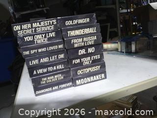 MaxSold Auction: Brand new James bond VHS tapes Roger Moore and Sean Connery  - Upper Moreland Township (Pennsylvania, USA) SELLER MANAGED Charity/Fundraising Online Auction - Davisville Road