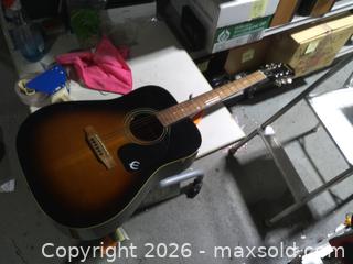 MaxSold Auction: Epiphone acoustic guitar  - Upper Moreland Township (Pennsylvania, USA) SELLER MANAGED Charity/Fundraising Online Auction - Davisville Road