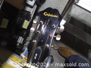 MaxSold Auction: Epiphone acoustic guitar  - Upper Moreland Township (Pennsylvania, USA) SELLER MANAGED Charity/Fundraising Online Auction - Davisville Road