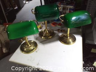 MaxSold Auction: vintage bankers desk lamps - Upper Moreland Township (Pennsylvania, USA) SELLER MANAGED Charity/Fundraising Online Auction - Davisville Road