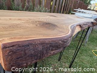 MaxSold Auction: BEAUTIFUL Live Edge Solid Cedar sofa table  - Saanich (British Columbia, Canada) SELLER MANAGED Downsizing Online Auction - Glanford Avenue