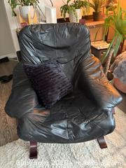 MaxSold Auction: Canadian made PlyDesigns Teak Scandinavian Bentwood Sling Lounge Chair - Saanich (British Columbia, Canada) SELLER MANAGED Downsizing Online Auction - Glanford Avenue