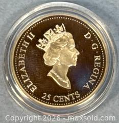 MaxSold Auction: Sterling Silver 2000 Millenium 'Celebration' 25 Cents - Canada   - Lincoln (Ontario, Canada) SELLER MANAGED Downsizing Online Auction - Bartlett Road - Beamsville (STORAGE)