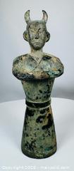 MaxSold Auction: Ancient Chinese Horned Guardian Pottery Figure in Silk Presentation Case | Han Dynasty - Maxsold Signature - Museum-Quality Artifacts, Ancient Antiquities and Collector Finds (CAN and US Shipping)