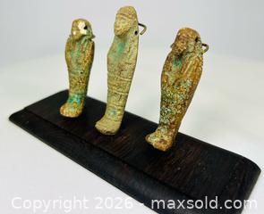MaxSold Auction: Ancient Egyptian Ushabti Figures (3) | Circa 1069–664 BCE - Maxsold Signature - Museum-Quality Artifacts, Ancient Antiquities and Collector Finds (CAN and US Shipping)