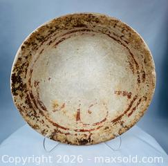 MaxSold Auction: Ancient Pre-Columbian | Ceramic Bowl with Ochre Decoration | Circa 300 BCE–900 CE - Maxsold Signature - Museum-Quality Artifacts, Ancient Antiquities and Collector Finds (CAN and US Shipping)