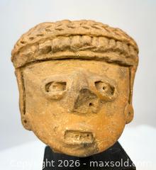 MaxSold Auction: Ancient West Mexican | Terracotta Portrait Head with Braided Headdress | Circa 300 BCE – 300CE - Maxsold Signature - Museum-Quality Artifacts, Ancient Antiquities and Collector Finds (CAN and US Shipping)