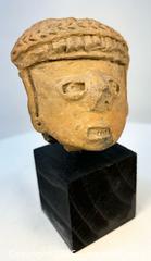 MaxSold Auction: Ancient West Mexican | Terracotta Portrait Head with Braided Headdress | Circa 300 BCE – 300CE - Maxsold Signature - Museum-Quality Artifacts, Ancient Antiquities and Collector Finds (CAN and US Shipping)