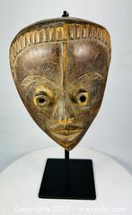 MaxSold Auction: Antique Baule Tribal Mask | Ivory Coast | Early 20th Century - Maxsold Signature - Museum-Quality Artifacts, Ancient Antiquities and Collector Finds (CAN and US Shipping)