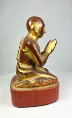 MaxSold Auction: Antique Burmese Gilded Monk Statue | Southeast Asian Buddhist Art | Circa 19th Century - Maxsold Signature - Museum-Quality Artifacts, Ancient Antiquities and Collector Finds (CAN and US Shipping)