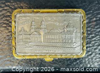 MaxSold Auction: Antique Chicago World’s Fair | Writing Slope Desk with Inkwell | Circa 1893 - Maxsold Signature - Museum-Quality Artifacts, Ancient Antiquities and Collector Finds (CAN and US Shipping)
