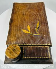 MaxSold Auction: Antique Portable Writing Slope with Integrated Inkwell & Stationery Compartments | Early 20th Century - Maxsold Signature - Museum-Quality Artifacts, Ancient Antiquities and Collector Finds (CAN and US Shipping)