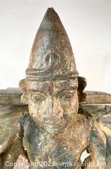 MaxSold Auction: Antique Winged Temple Guardian | Hand-Carved Wooden Figure | Circa 18th–19th Century - Maxsold Signature - Museum-Quality Artifacts, Ancient Antiquities and Collector Finds (CAN and US Shipping)