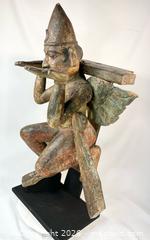 MaxSold Auction: Antique Winged Temple Guardian | Hand-Carved Wooden Figure | Circa 18th–19th Century - Maxsold Signature - Museum-Quality Artifacts, Ancient Antiquities and Collector Finds (CAN and US Shipping)