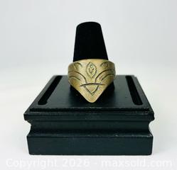 MaxSold Auction: Brass Archer’s Thumb Ring with Engraved Motifs | Central Asian/Persian Tradition | Circa 17th–19th Century - Maxsold Signature - Museum-Quality Artifacts, Ancient Antiquities and Collector Finds (CAN and US Shipping)