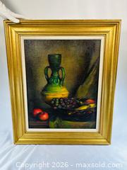 MaxSold Auction: Curtis Albert Williamson (1864–1944) | Still Life with Apples and Grapes | Signed Oil on Canvas Board | Circa 1900 - Maxsold Signature - Museum-Quality Artifacts, Ancient Antiquities and Collector Finds (CAN and US Shipping)