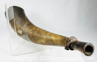 MaxSold Auction: Early Black Powder Horn with Collection Numbers | Historic Militaria | Circa 18th – Early 19th Century - Maxsold Signature - Museum-Quality Artifacts, Ancient Antiquities and Collector Finds (CAN and US Shipping)